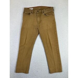 American Giant Pants Mens 32x25 Brown Roughneck Stretch Canvas Workwear Made USA